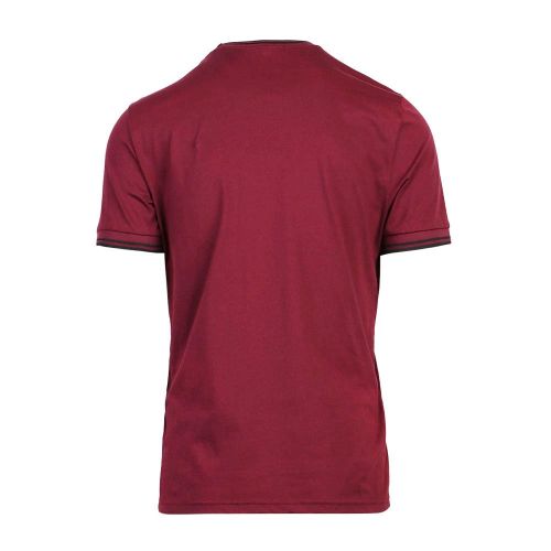 Mens Aubergine Twin Tipped S/s T Shirt 99183 by Fred Perry from Hurleys