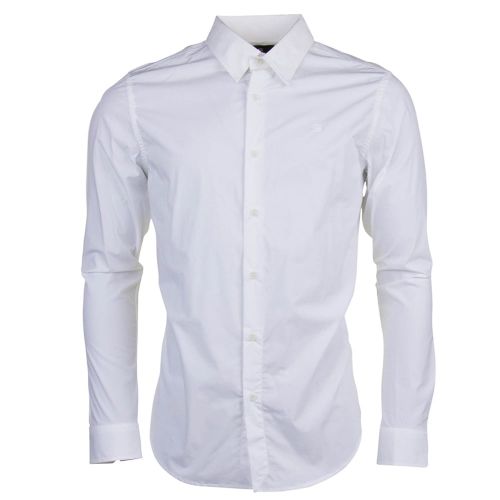 Mens White Core Stretch L/s Shirt 70590 by G Star from Hurleys