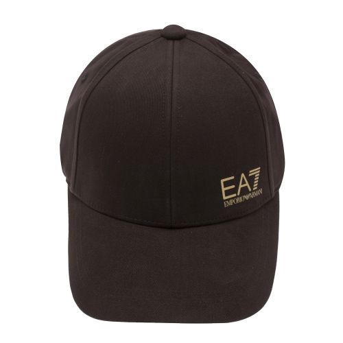 Mens Back/Gold Train Core Baseball Cap 33846 by EA7 from Hurleys