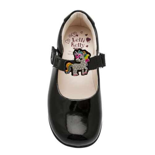 Black Patent Bonnie Unicorn G Fit Shoes (26-35) 75071 by Lelli Kelly from Hurleys