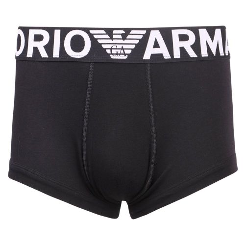 Mens Black Megalogo S/s T-Shirt + Trunk Set 105211 by Emporio Armani Bodywear from Hurleys