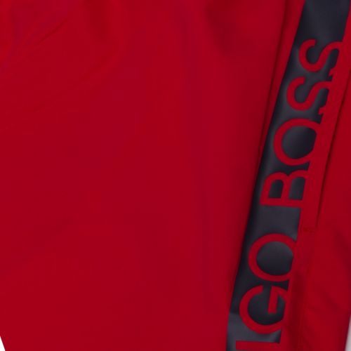 Mens Bright Red Dolphin Side Logo Swim Shorts 37696 by BOSS from Hurleys