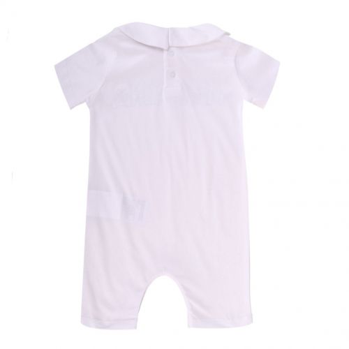 Baby White Collar Romper Gift 101292 by Moschino from Hurleys