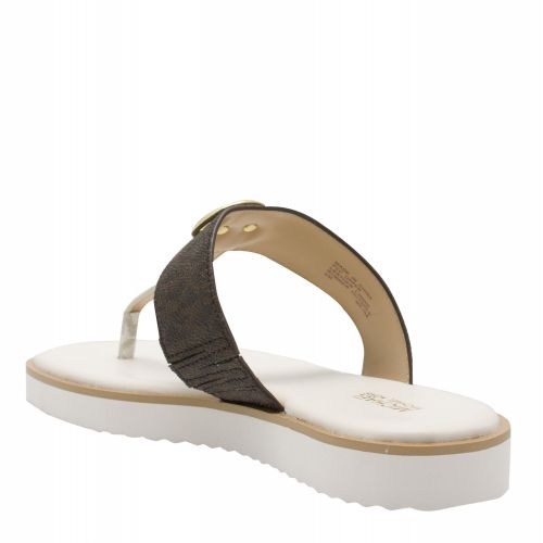 Womens Brown/White Lillie MK Sandals 39830 by Michael Kors from Hurleys