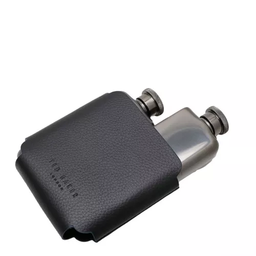 Mens Black Flen Double Hip Flask 96981 by Ted Baker from Hurleys