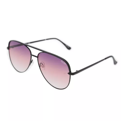 Womens Black/Purple Sahara Sunglasses 29028 by Quay Australia from Hurleys