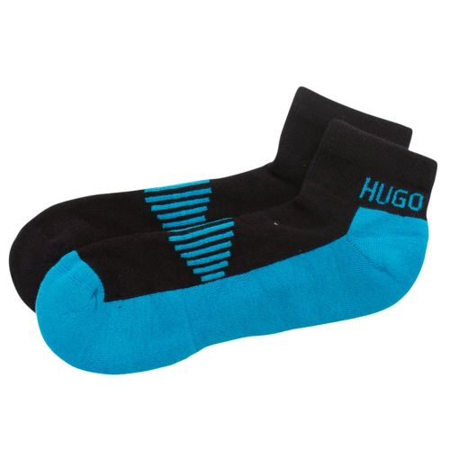 Mens Dark Blue 2 Pack Trainer Socks 10038 by BOSS from Hurleys