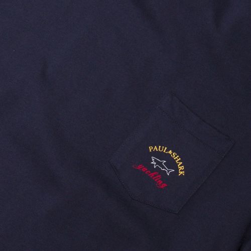 Mens Navy Classic Pocket Custom Fit S/s T Shirt 36732 by Paul And Shark from Hurleys