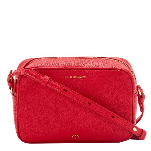 Womens Classic Red Patsy Camera Bag 47398 by Lulu Guinness from Hurleys