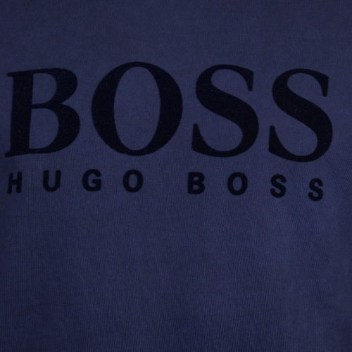 Casual Mens Dark Blue Wlan Crew Sweat Top 19461 by BOSS from Hurleys