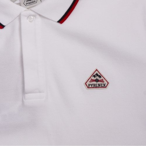 Mens White Leyre Contrast Trim S/s Polo Shirt 59410 by Pyrenex from Hurleys