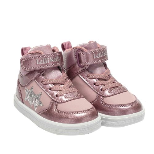 Baby Blush Pink Yvonne Star Trainers (22-27) 97030 by Lelli Kelly from Hurleys