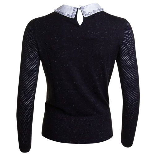 Womens Black Helin Sparkle Collar Knitted Top 14082 by Ted Baker from Hurleys