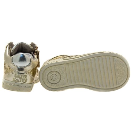 Girls Gold Charlotte Trainers (21-26) 20953 by Lelli Kelly from Hurleys