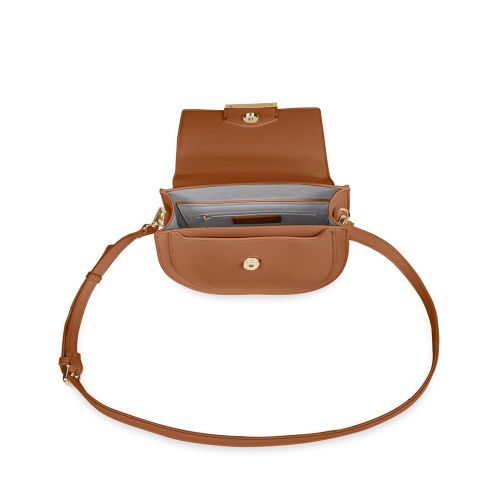 Womens Cognac Alyce Saddle Crossbody Bag 84377 by Katie Loxton from Hurleys