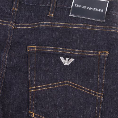 Mens Dark Blue J45 Modern Regular Fit Jeans 45717 by Emporio Armani from Hurleys