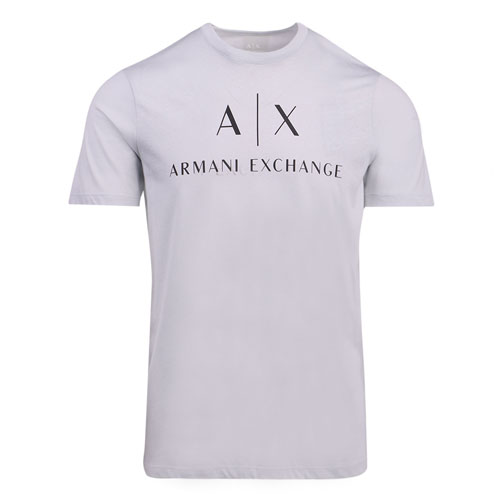 Mens Pale Blue Core Logo S/s T Shirt 107282 by Armani Exchange from Hurleys