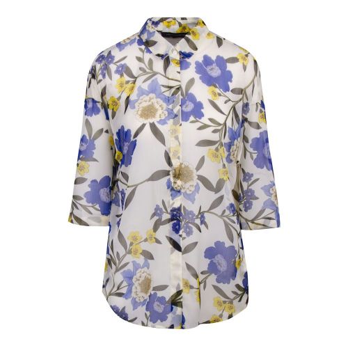 Womens Summer White Eloise Crinkle Floral Blouse 86913 by French Connection from Hurleys