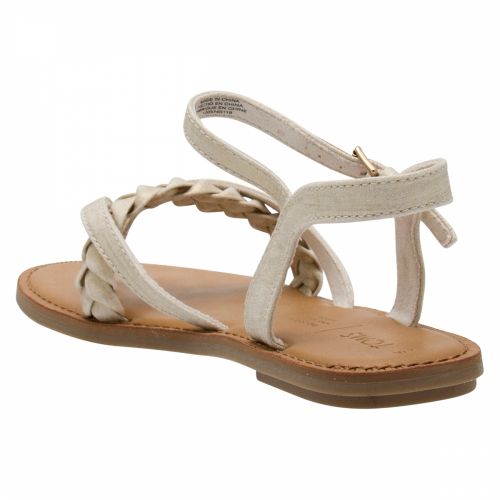 Womens Natural Shimmer Lexie Sandals 41499 by Toms from Hurleys