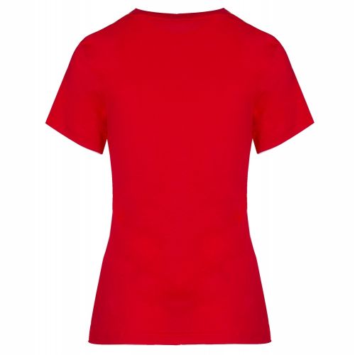 Womens Racing Red Institutional Logo Slim Fit S/s T Shirt 34643 by Calvin Klein from Hurleys