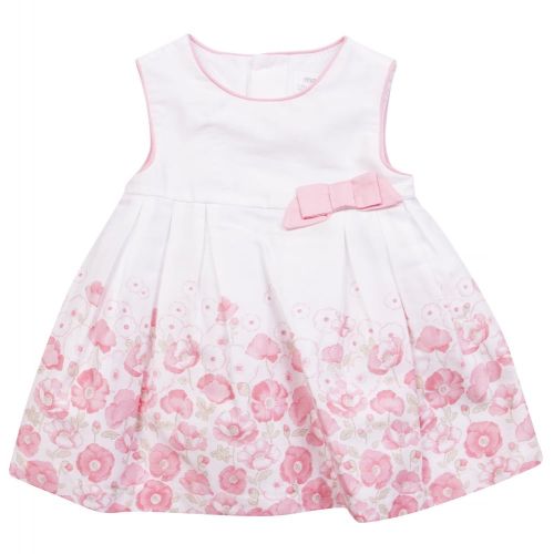 Baby White And Rose Flower Print Dress 22463 by Mayoral from Hurleys