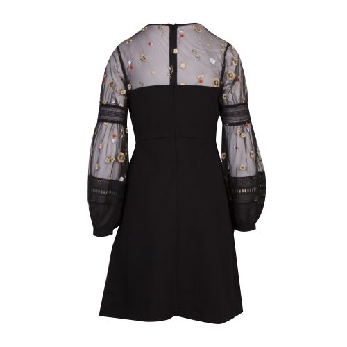 Womens Black Paulette Embroidered Sleeve Dress 51085 by French Connection from Hurleys