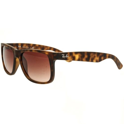 Light Havana RB4165 Justin Rubber Sunglasses 14481 by Ray-Ban from Hurleys