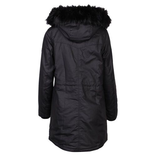 Womens Black Picard Wax Hooded Coat 97294 by Barbour International from Hurleys