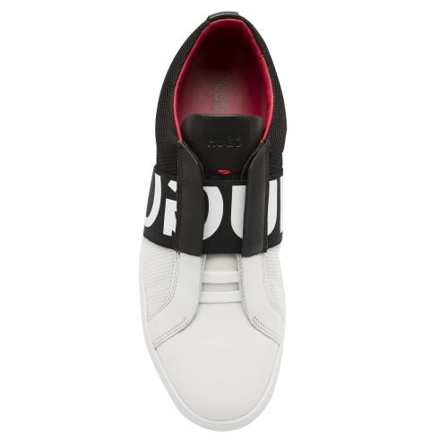 Mens White/Black Futurism_Slon Trainers 37802 by HUGO from Hurleys