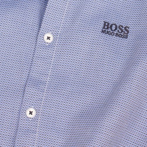 Athleisure Mens Blue Brodi_S Stretch Slim Fit S/s Shirt 36865 by BOSS from Hurleys