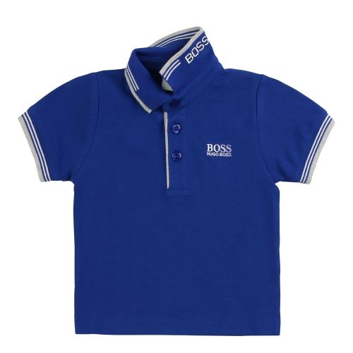 Toddler Wave Blue Tipped Logo S/s Polo Shirt 55930 by BOSS from Hurleys