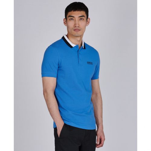 Mens Blue Ampere S/s Polo Shirt 95624 by Barbour International from Hurleys