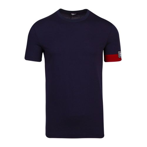 Mens Navy/Red Oh Canada Patch S/s T Shirt 91024 by Dsquared2 from Hurleys
