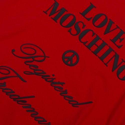 Mens Red Registered Logo Regular Fit S/s T Shirt 47866 by Love Moschino from Hurleys