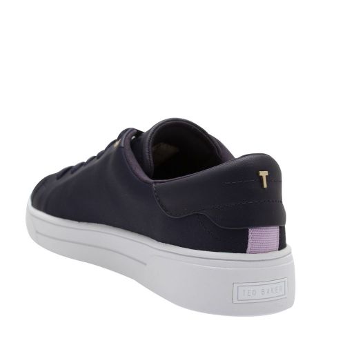 Womens Navy Delyan Decadance Satin Trainers 82885 by Ted Baker from Hurleys