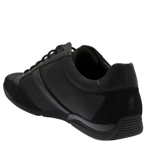 Athleisure Mens Black Saturn_Lowp Trainers 37935 by BOSS from Hurleys