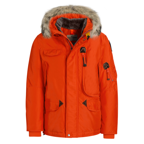 Boys Carrot Right Hand Fur Hooded Coat 80876 by Parajumpers from Hurleys
