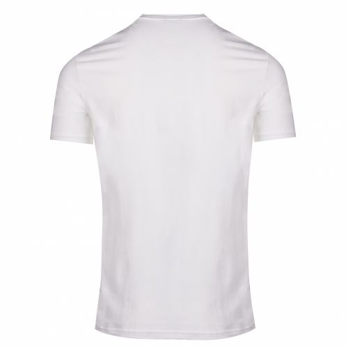 BOSS T Shirt Mens White Tee Curved Logo S/s