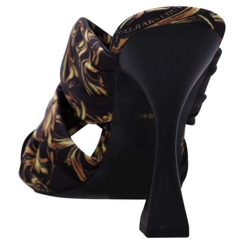 Womens Black/Gold Baroque Knot Heels 104840 by Versace Jeans Couture from Hurleys