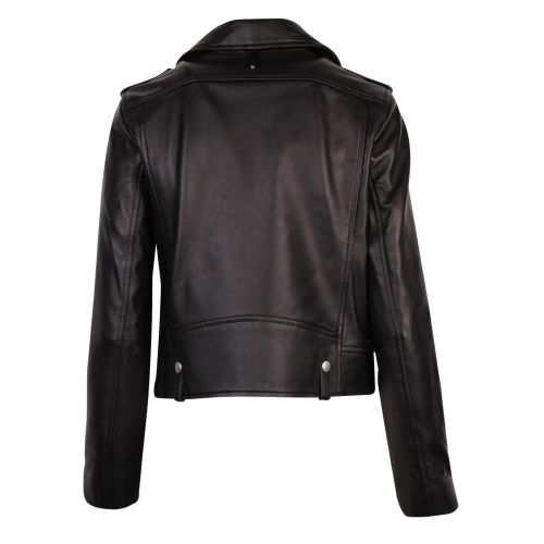 Womens Black Baya-R Leather Biker Jacket 59852 by Mackage from Hurleys