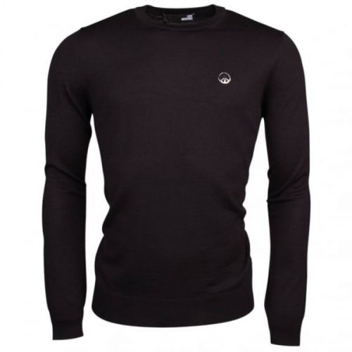 Mens Black Peace Badge Knitted Jumper 15635 by Love Moschino from Hurleys