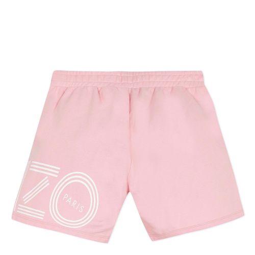 Girls Bubblegum Pink Logo Sweat Shorts 53663 by Kenzo from Hurleys
