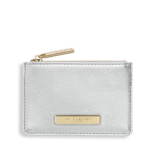 Womens Metallic Silver Alise Card Holder 81669 by Katie Loxton from Hurleys