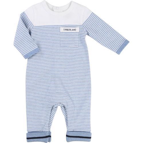 Baby Blue Striped L/s Romper 7765 by Timberland from Hurleys