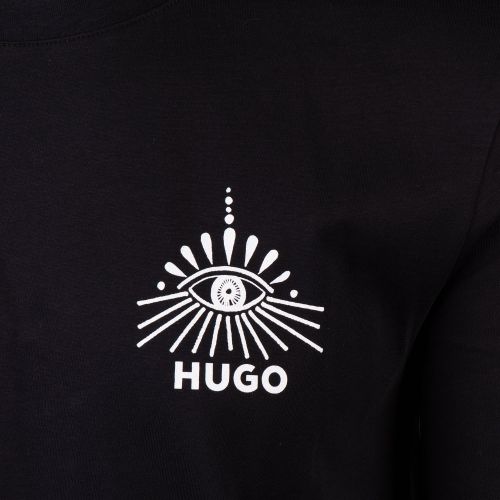 HUGO T Shirt Mens Black Dedico S/s T Shirt
