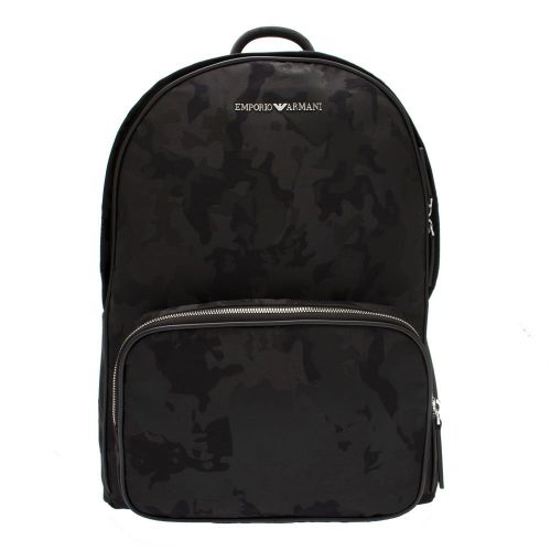 Mens Black Camo Backpack 83107 by Emporio Armani from Hurleys