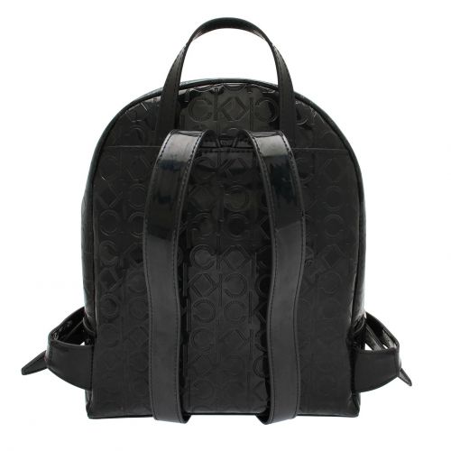 Womens Black Must Embossed Patent Backpack 76898 by Calvin Klein from Hurleys