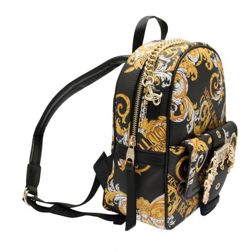 Womens Black Baroque Small Backpack 77216 by Versace Jeans Couture from Hurleys