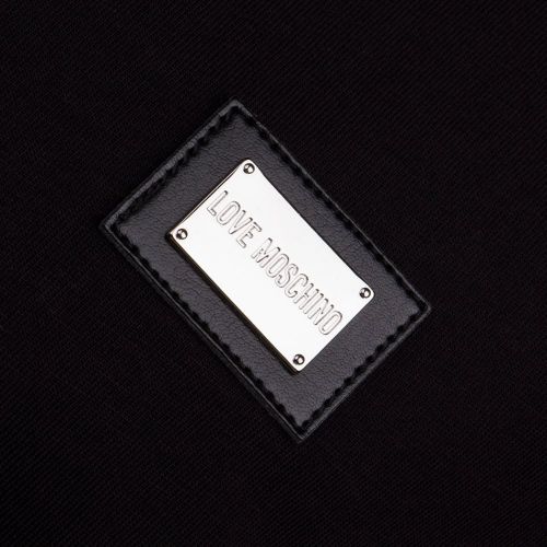 Mens Black Logo Badge Regular S/s T Shirt 15608 by Love Moschino from Hurleys