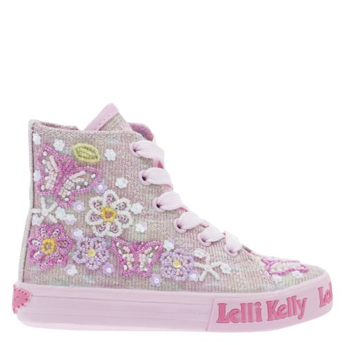 Girls Gold Shining Butterfly Mid Boots (26-35EUR) 25583 by Lelli Kelly from Hurleys